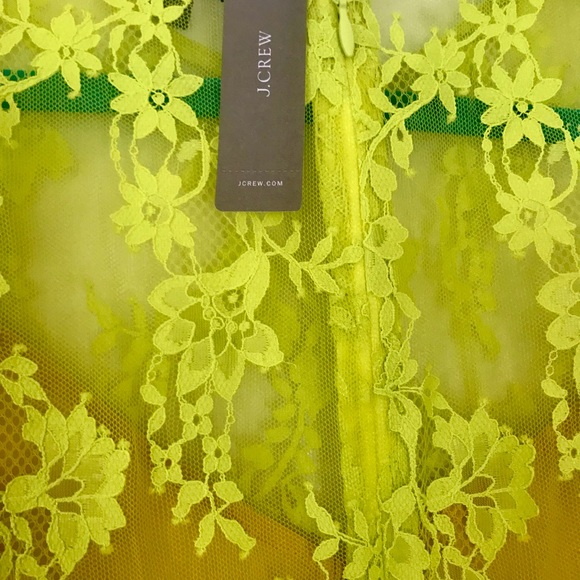 J CREW 🌹Three-quarter-sleeve Chantilly Lace Dress -size 6 never🌹 worn NWT - Picture 6 of 14